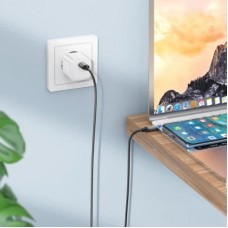 Дата кабель USB-C to USB-C 60 W BX87 black BOROFONE (6974443389067) - Фото