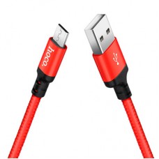 Дата кабель USB 2.0 AM to Micro 5P 1.0m X14 red HOCO (6957531062851) - Фото