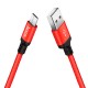 Дата кабель USB 2.0 AM to Micro 5P 1.0m X14 red HOCO (6957531062851)