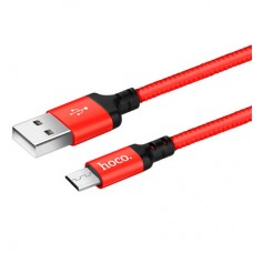 Дата кабель USB 2.0 AM to Micro 5P 1.0m X14 red HOCO (6957531062851) - Фото