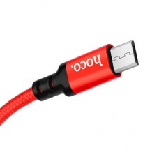 Дата кабель USB 2.0 AM to Micro 5P 1.0m X14 red HOCO (6957531062851) - Фото