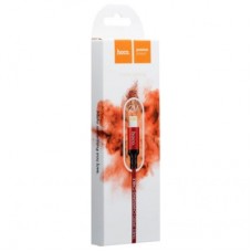 Дата кабель USB 2.0 AM to Lightning 2.0m 2A X14 black-red HOCO (6957531062899) - Фото