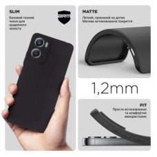 Чохол для мобільного телефона Armorstandart Matte Slim Fit Motorola G06 Power 4G Camera cover Black (ARM89096) - Фото