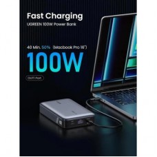 Батарея універсальна Ugreen 20000 mAh 100 W Two-way Fast Charging (PB720 25188) - Фото