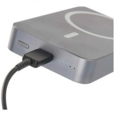 Батарея універсальна EMOS 10000 mAh WI1046, 20W, Wireless, grey (B0551GY) - Фото