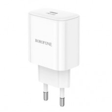 Зарядний пристрій BOROFONE 1xUSB-C PD20W BA81A white (6941991108181) - Фото