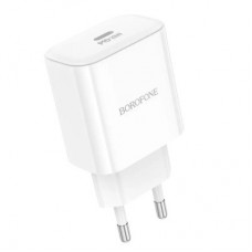 Зарядний пристрій BOROFONE 1xUSB-C PD20W BA81A white (6941991108181) - Фото