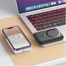 Батарея універсальна HOCO 10000 mAh Grace PD/20W Magnetic Black (J141 / 714984) - Фото