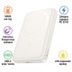 Батарея універсальна HOCO 10000 mAh Grace PD/20W Magnetic White (J141 / 714985)