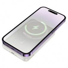 Батарея універсальна HOCO 10000 mAh Grace PD/20W Magnetic White (J141 / 714985) - Фото