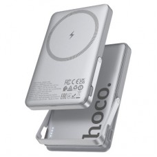 Батарея універсальна HOCO 5000 mAh Sunlight PD/20W Magnetic Metal Grey (Q36 / 714986) - Фото