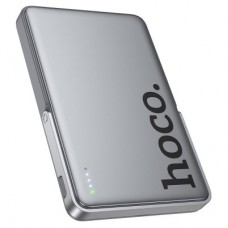 Батарея універсальна HOCO 5000 mAh Sunlight PD/20W Magnetic Metal Grey (Q36 / 714986) - Фото
