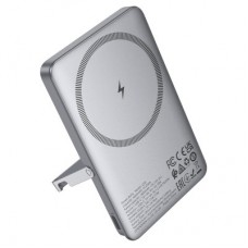Батарея універсальна HOCO 5000 mAh Sunlight PD/20W Magnetic Metal Grey (Q36 / 714986) - Фото
