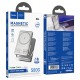 Батарея універсальна HOCO 5000 mAh Sunlight PD/20W Magnetic Metal Grey (Q36 / 714986)