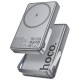 Батарея універсальна HOCO 10000 mAh Sunlight PD/20W Magnetic with stand Metal Grey (Q36A / 714987)