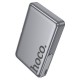Батарея універсальна HOCO 10000 mAh Sunlight PD/20W Magnetic with stand Metal Grey (Q36A / 714987)