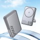 Батарея універсальна HOCO 10000 mAh Sunlight PD/20W Magnetic with stand Metal Grey (Q36A / 714987)