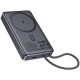 Батарея універсальна HOCO 10000 mAh Origen Dual PD/20W Magnetic with cable Type-C Metal Gray (Q44/714983)