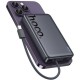 Батарея універсальна HOCO 10000 mAh Origen Dual PD/20W Magnetic with cable Type-C Metal Gray (Q44/714983)