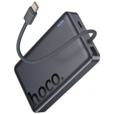 Батарея універсальна HOCO 10000 mAh Origen Dual PD/20W Magnetic with cable Type-C Metal Gray (Q44/714983) - Фото