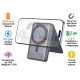Батарея універсальна HOCO 5000 mAh Title PD/20W Magnetic with stand + mini wallet Grey (Q46 / 714988)