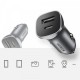 Зарядний пристрій Ugreen 1xUSB-C + 1xUSB 30 W car adapter CD130 black (40858)