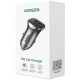 Зарядний пристрій Ugreen 1xUSB-C + 1xUSB 30 W car adapter CD130 black (40858)