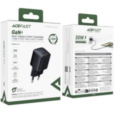 Зарядний пристрій Acefast 1xUSB-C 30 W GaN A118 black (6974316284994) - Фото