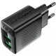 Зарядний пристрій Acefast 2xUSB 12 W A86 black (6974316283270)