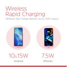 Зарядний пристрій Energizer Qi 15 W wireless WCP108 black (WCP108) - Фото