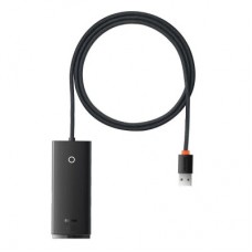 Концентратор Baseus USB 3.0 4xUSB 2.0m black (WKQX030201) - Фото