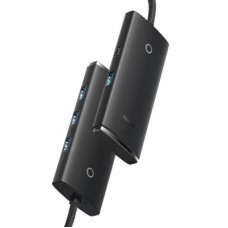 Концентратор Baseus USB 3.0 4xUSB 2.0m black (WKQX030201) - Фото