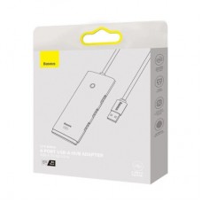 Концентратор Baseus USB 3.0 4xUSB 2.0m black (WKQX030201) - Фото