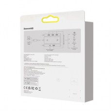 Концентратор Baseus USB 3.0 4xUSB 2.0m black (WKQX030201) - Фото