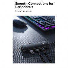 Концентратор Baseus USB 3.0 4xUSB 2.0m black (WKQX030201) - Фото
