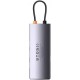 Концентратор Baseus USB-C 4-in-1 4xUSB 3.0 gray (WKWG070013)