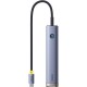 Концентратор Baseus USB-C 7-Port HDMI 4K60Hz + 2xUSB 3.0 + PD + SD/TF 3.0 + 3.5mm gray (B00052803811-02)