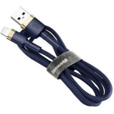 Дата кабель USB 2.0 AM to Lightning 2.0m 1.5A Cafule gold+blue Baseus (CALKLF-CV3) - Фото