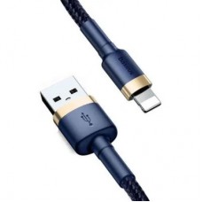 Дата кабель USB 2.0 AM to Lightning 2.0m 1.5A Cafule gold+blue Baseus (CALKLF-CV3) - Фото