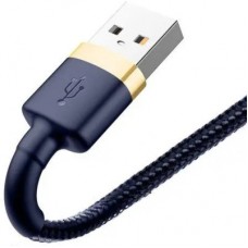 Дата кабель USB 2.0 AM to Lightning 2.0m 1.5A Cafule gold+blue Baseus (CALKLF-CV3) - Фото
