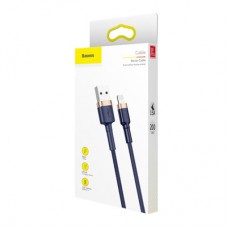 Дата кабель USB 2.0 AM to Lightning 2.0m 1.5A Cafule gold+blue Baseus (CALKLF-CV3) - Фото