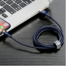 Дата кабель USB 2.0 AM to Lightning 2.0m 1.5A Cafule gold+blue Baseus (CALKLF-CV3) - Фото