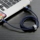 Дата кабель USB 2.0 AM to Lightning 2.0m 1.5A Cafule gold+blue Baseus (CALKLF-CV3) Дата кабель USB 2.0 AM to Lightning 2.0m 1.5A Cafule gold+blue Baseus (CALKLF-CV3)