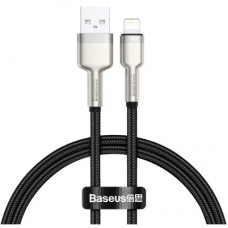 Дата кабель USB 2.0 AM to Lightning 0.25m 2.4A Cafule Series Meta black Baseus (CALJK-01)
