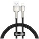 Дата кабель USB 2.0 AM to Lightning 0.25m 2.4A Cafule Series Meta black Baseus (CALJK-01)