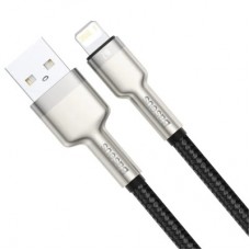 Дата кабель USB 2.0 AM to Lightning 0.25m 2.4A Cafule Series Meta black Baseus (CALJK-01) - Фото