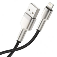 Дата кабель USB 2.0 AM to Lightning 0.25m 2.4A Cafule Series Meta black Baseus (CALJK-01) - Фото