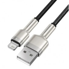 Дата кабель USB 2.0 AM to Lightning 0.25m 2.4A Cafule Series Meta black Baseus (CALJK-01) - Фото