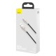 Дата кабель USB 2.0 AM to Lightning 0.25m 2.4A Cafule Series Meta black Baseus (CALJK-01) Дата кабель USB 2.0 AM to Lightning 0.25m 2.4A Cafule Series Meta black Baseus (CALJK-01)