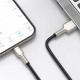 Дата кабель USB 2.0 AM to Lightning 0.25m 2.4A Cafule Series Meta black Baseus (CALJK-01) Дата кабель USB 2.0 AM to Lightning 0.25m 2.4A Cafule Series Meta black Baseus (CALJK-01)